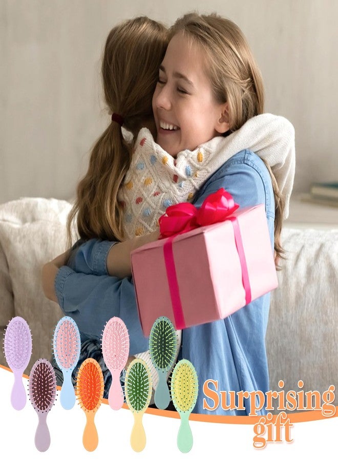 ProSuites 8 Pcs Mini Hair Brush for Girls,Colorful Small Hair Brush Pocket Travel Mini Hair Wet Brush Makeup Party Favors for Home,Bridesmaid,Birthday,Christmas - Image 5
